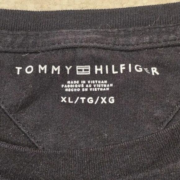 Tommy Hilfiger Black Mens T-shirt XL - Picture 3 of 6